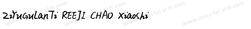 ZiYuGuLanTi REEJI CHAO XiaoShiGB Re字体转换